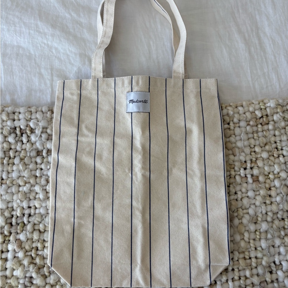 Madewell Striped Canvas Tote Bag
